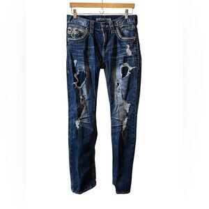 Affliction denim blue jeans 30 Blake